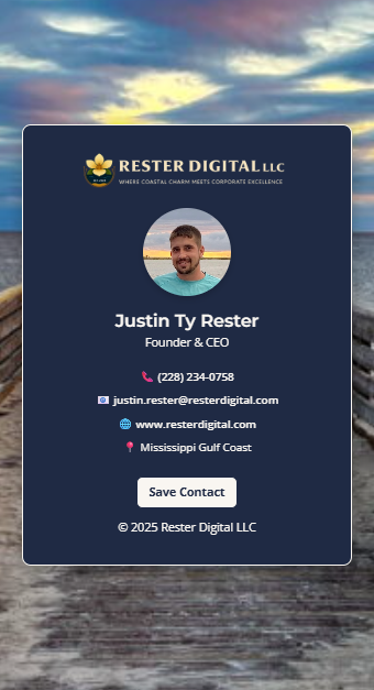Justin Rester DigiCard preview